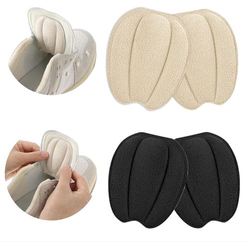 Goiern 4 almohadillas para el talón, almohadillas para la lengua para zapatos que son demasiado grandes, reducción de tamaño, almohadilla de lengua antideslizante para zapatos sueltos hombres y