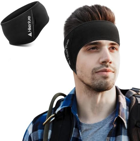 HIKENTURE Stirnband Ohrenwärmer für Damen und Herren, Sport Ohrenschützer Winter, Headband Warm, Schweißband Stirn, Stirnbänder für Joggen, Laufen, Wandern, Fahrrad, Motorradfahren-1 Stück