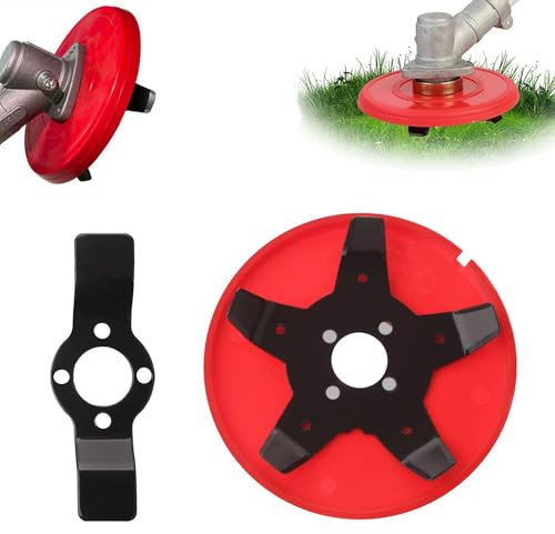 JRYGAC 2 Piezas Cuchilla Desbrozadora, Universal Disco Desbrozadora, Doble Uso Cabezal Desbrozadora, Accesorios Desbrozadora, Desbrozadora Cabezal Cortador de Césped, para Jardines, Césped