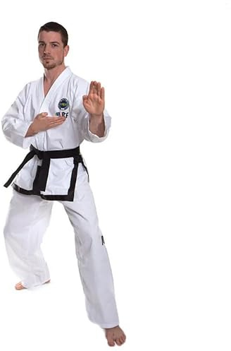 Taekwondo Gi Uniforme Set Taekwondo ITF Standard Uniform TKD Traje con cinturón 160 cm, 1-3Dan, Suitable for 160cm height