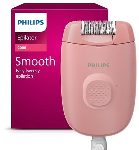 Philips Epilatore Serie 2000, epilatore con filo per gambe, dispositivo di epilazione da donna, modello BRE229/00