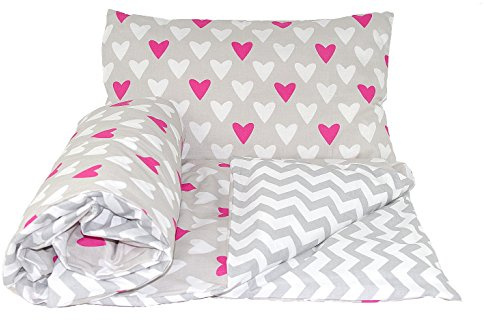 Baby's Comfort 2-teiliges Baby-Bettdecken- und Kissen-Set, 120 x 90 cm, passend für Kinder- und Kleinkinderbett (2)