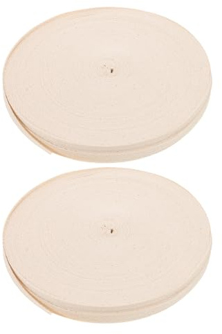 Mipcase Ruban de Reliure en Coton 1 CM X 45 M Lot de 2 Rouleaux Ruban Adhésif pour Réparation de Dossiers Bande de Tissu pour Archivage et Restauration de Documents