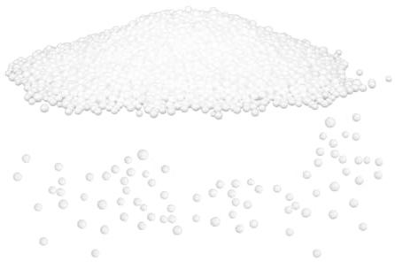 WRITWAA 1sacchetto Palline di Polistirolo Espanso Bianco per Ricarica Imbottitura Pouf Cuscini Fai da Te e Giocattoli Perline Rotonde da Materiale Artigianale per Riempimento Divano