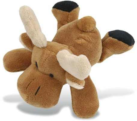 COTA Global Brown Moose Stuffed Animal Fridge Magnet - Cute Wildlife Animal Magnet Decor for Fridge, Locker, Home Decor, and Office Novelty Magnets Accessory - 4 Inches
