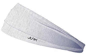 JUNK Brands Big Bang Lite Headband - Moisture-Wicking, Performance Fabric, Non-Slip, Sports Sweatband for Men & Women - One Size - White Noise