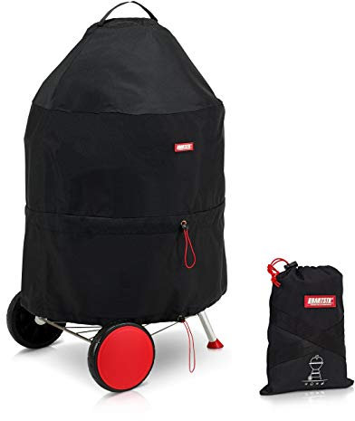 BARTSTR Grillabdeckung wetterfest für Kugelgrill, Regen- & UV-Schutzhülle für Grills bis 60 cm, wasserdicht Gasgrill Abdeckung mit Aufbewahrungsbeutel, Grill Zubehör