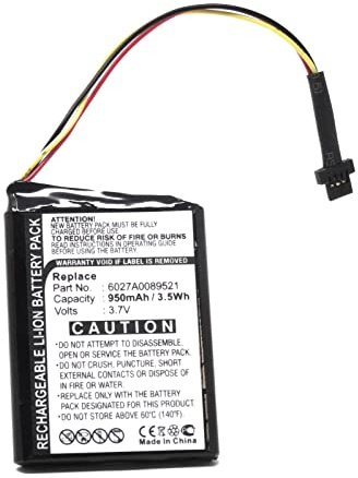 Akku für GPS Navigation Tomtom Go 50, 3,7V, Li-Ion