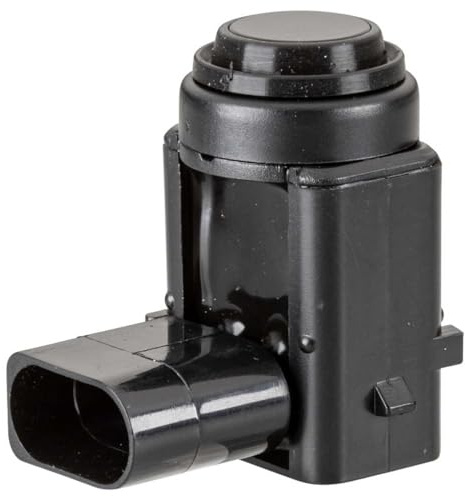 HELLA 6PX 358 141-101 Sensor, parkeringshjälp - vinklad - 3-polig - istoppad - lackerbar - med fästring