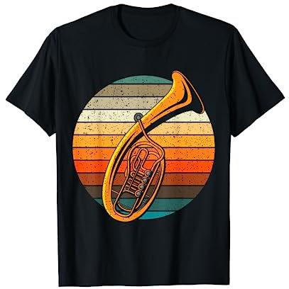 Tenorhorn retro Horn Volksmusik Flügelhorn Bariton Geschenk T-Shirt