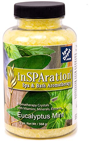 inSPAration Eucalyptus Mint Aromatherapy Crystals for Spa, Hot Tub & Bath 13 oz.