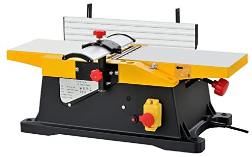 1800w Electric Wood Thicknesser Planer, Multifunctional for Woodworking Electric Planer Machine MINGPING (Color : with 2 pcs Blade)