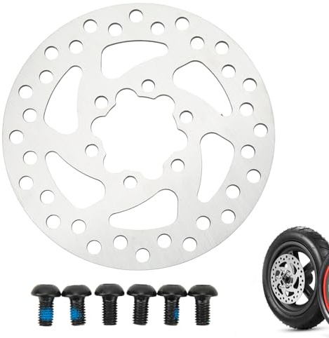 Frein à Disque De Scooter électrique 120 Mm En Acier Inoxydable 6 Trous Rotor De Frein à Disque De Scooter Avec 6 Vis, Plaquette De Rotor De Disque De Frein Pour Pneu De Scooter électrique