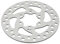Tissting E Scooter Bremsscheibe 120mm 6 Löcher Silber Edelstahl Elektroroller Bremsbeläge mit 6 Schrauben, Universell Rotorbremsbeläge Ersatz Zubehör für E Roller Scooter