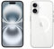 Apple iPhone 16 256 GB - Weiß + Clear Case mit MagSafe