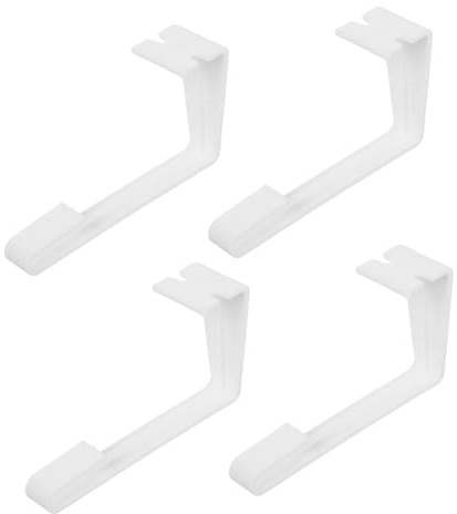 JUMPLAWN 4piezas Clips De Sujeción para Cortinas De Ventana De RV Fijadores De Plástico con Kit De Instalación Soporte para Cortinas De Camper y Accesorios De Ventana