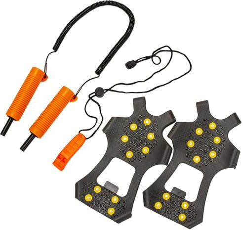 LfrXtra Eisangel-Set, einziehbare Eispickel, Pfeifen, Eisklampe, Eisangeln, Zubehör-Sets