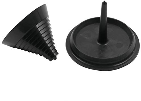 Lawn Mower Blade Balancer – Universal ABS Balancing Tool for Sharpened Blades, Knife Sharpener Support Stand for Garden & Yard Mower Maintenance, Mower Accessories (Black)