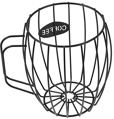 POPETPOP Contenitore per Cialde Portacialde Design Moderno per Cucina e Ufficio per Colore Nero