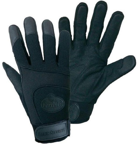 Handschuhe FerdyF. Black Security, M, Farbe schwarz