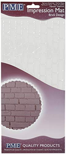 PME IM188 Tapis à Motif Briques, Plastique, Transparent, 15 x 1 x 30.5 cmIM188