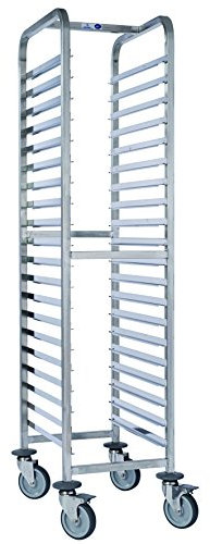 Chariot GN 1/1 professionnel 630 x 460 x 1700 mm à glissieres gastro normes exceptio à 20 niveaux