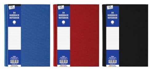 Just stationery A4 Ruled Hardback Book