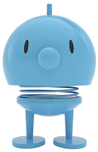 Hoptimist Bumble Wobbly Figure Decoration – Scandinavian Desk and Office Gadget – Fun Collectible Gift for Men and Women – Danish Design – ABS Plastic – 10.5 x 8.5 cm – Medium – Turquoise