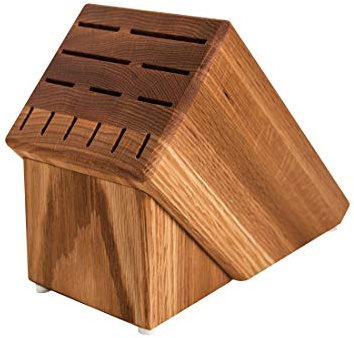 Rada Cutlery Essential Oak Block (B58), 13 Knife Slots, Non-scratch Pads, 8 x 9 x 5