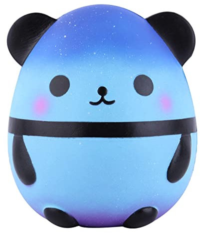 Anboor Squishies Panda Egg Galaxy Jumbo Slow Steps Squeeze Toy Stress Squishies Kawaii Toy for Kids Adults (Galaxy, Pack of 1)