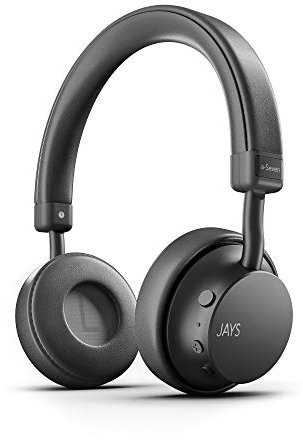 Jays a-Seven Wireless On-Ear Kopfhörer mit integriertem Mikrofon (Bluetooth, Qualcomm aptX, 25 h Batterie) Grau
