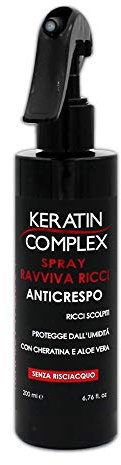 Spray Ravviva Ricci Asciutti ristrutturante alla Cheratina con Aloe Vera effetto Anticrespo con Lucentezza estrema per definizione e controllo dei capelli 420