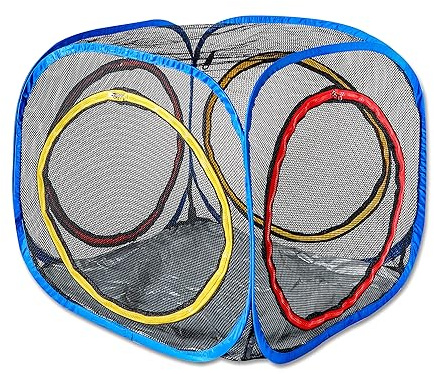 Pet Fit For Life Build-Your-Own Cat Enclosure - Collapsible Mesh Indoor & Outdoor Cat Cube - Perfect for Indoor Cats, Kittens on Patios, Yard & Camping