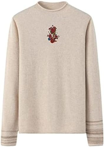 Höst Och Vinter Lös Cashmere Tröja För Kvinnor Höst Och Vinter Tröja 100% Cashmere Koreansk Tröja Stickad Ren Färg Långärmad Dam