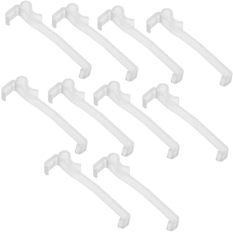 BIUDECO 10piezas Clips De Cortina Verticales Ganchos para Sujetar Cortinas y Visillos para Baños y Cocinas Fácil Instalación y Uso