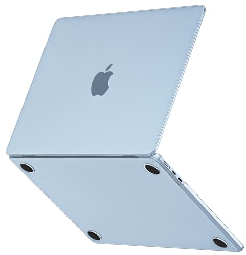 GPXIIZ Hülle Kompatibel mit MacBook Air 13.6 Zoll 2026 M5 M4 M3 M2 Schutzhülle 2025-2022 Freisetzung A3449 A3240 A3113 A2681, Ultradünne Hartschale Snap Case Cover 13,6, Matte Himmelblau