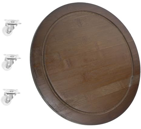 HEMOTON Base De Maceta con Ruedas para Plantas Carrito Móvil para Flores Soporte para Macetas De Interior y Exterior Bandeja para Plantas De Jardín