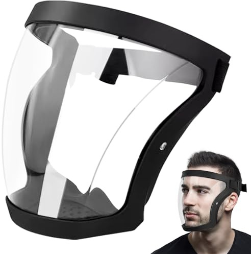 Gizmolet Protector Facial Transparente y Antiempañamiento, Reutilizable, Visera de Protección Facial, Máscara HD para Adultos, Máscara de Protección para Artesanía, Jardín y Hogar