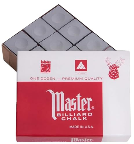 Tweeten Fibre Co., Inc. Master Pewter Billiard Chalk Box of 12