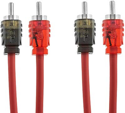 DS18 R16 RCA Cable Ultra Flex 16 Feet - 2-Male to 2-Male Stereo Audio Cables, 2RCA Male to 2RCA Male Stereo Cable for Home Theater, HDTV, Amplifiers, Hi-Fi Systems, Car Audio, Speakers. (16ft / 4.8m)