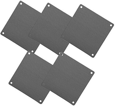 ASHATA 120mm Lüfter Staubfilter Mesh, 5Pcs 12 * 12cm PC Computer PVC Lüfter Abdeckung Staubdicht Schwarz, Staubfilter Lüfter Filter PC Kühler Filter Schwarz Staubdicht Gehäuseabdeckung