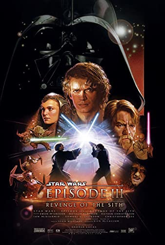 ASHER Gift Star Wars Episode 3 Revenge of the Sith Poster + a surprise poster! - Matte poster Frameless Gift 11 x 17 inch(28cm x 43cm)-LS-101