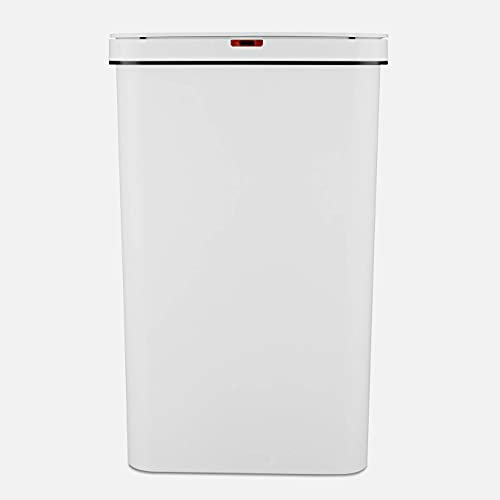 Tower T838005W Sensor Bin with Retainer Ring, Battery-Operated, 50L, White