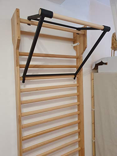 ARTIMEX Barre de Traction Pliable pour Espalier - utilisée dans Les Maisons, Les gymnases ou Les centres de Fitness pour l'entraînement et Le Fitness, Code 248 (Noir)