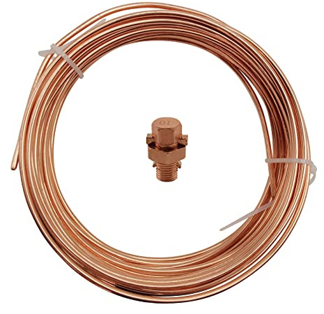 Soft ANNEALED Ground Wire Solid 10 AWG 25 FEET Copper Cables Electronic Wire Cable Electrics DIY