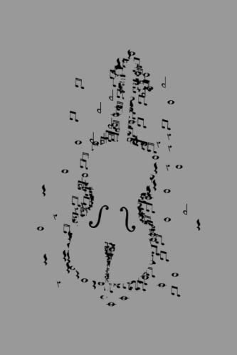 Cello: Cellist Orchester Streichinstrument | Notizbuch DIN A5 6x9 Zoll | Planer Tagebuch Schreibheft | 120 Seiten | Punktiert Schmierheft