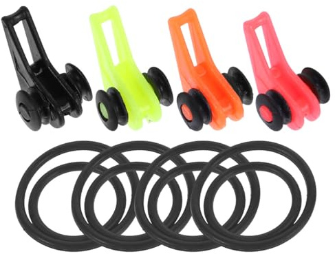 BESPORTBLE Fishing Rod Hook Keeper with 4 colors, 4 pcs Fishing Lure Bait Holder Plastic Fishing Pole Hook Keeper Fishing Accessories Tools