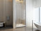 Porte de douche 6 mm pliante pour installation en niche, grande entrée pour la douche H 190 (83-86,5)