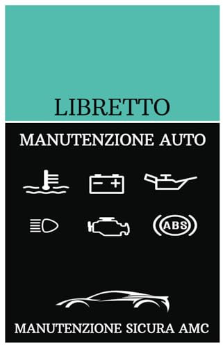 libretto manutenzione auto diario di bordo per auto dove appuntare cambio olio sul veicolo, tagliandi dell'automobile, tracciamento guasti e ... costi chilometrici e una miniguida autovelox