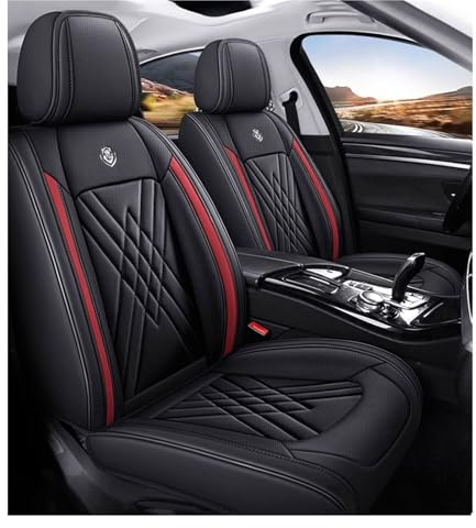 VIVAZYQ Car Seat Covers Full Set for MG ZS MG4 MG5 ZS EV 2022 2023 2024 2025, Leather Seat Covers,Leather Seat Covers Full Set,5 Seats Automotive Vehicle Cushion Waterproof(B)